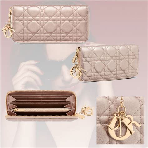 dior silver wallet|christian dior wallets for women.